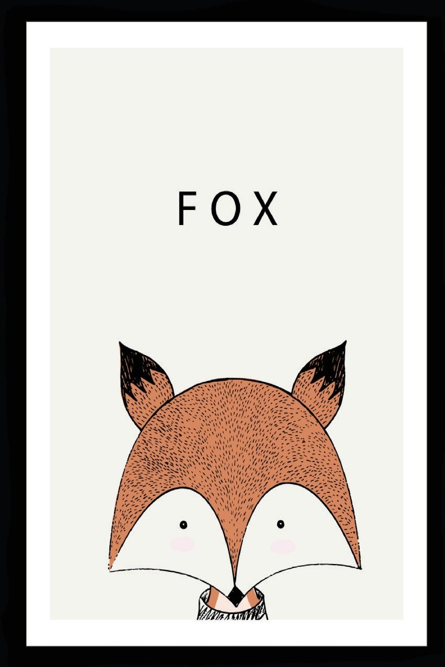 Fox: Blank Pages SketchBook 6" x 9" Notebook for Sketching and Writing: Volume 4 (Wild Animals)