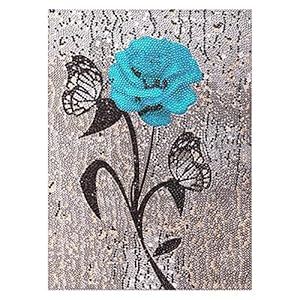 Speciaal gevormd kristalroos vol boor diamant schilderij boorhars steentjes tekening Diy Woondecoratie geschenk (Color…