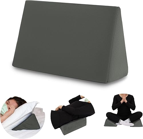 Almohada de cuña pequeña, almohada de cuña para úlceras de cama, cuña de posicionamiento, mini almohada para portátil y yoga, cuña de espuma pequeña