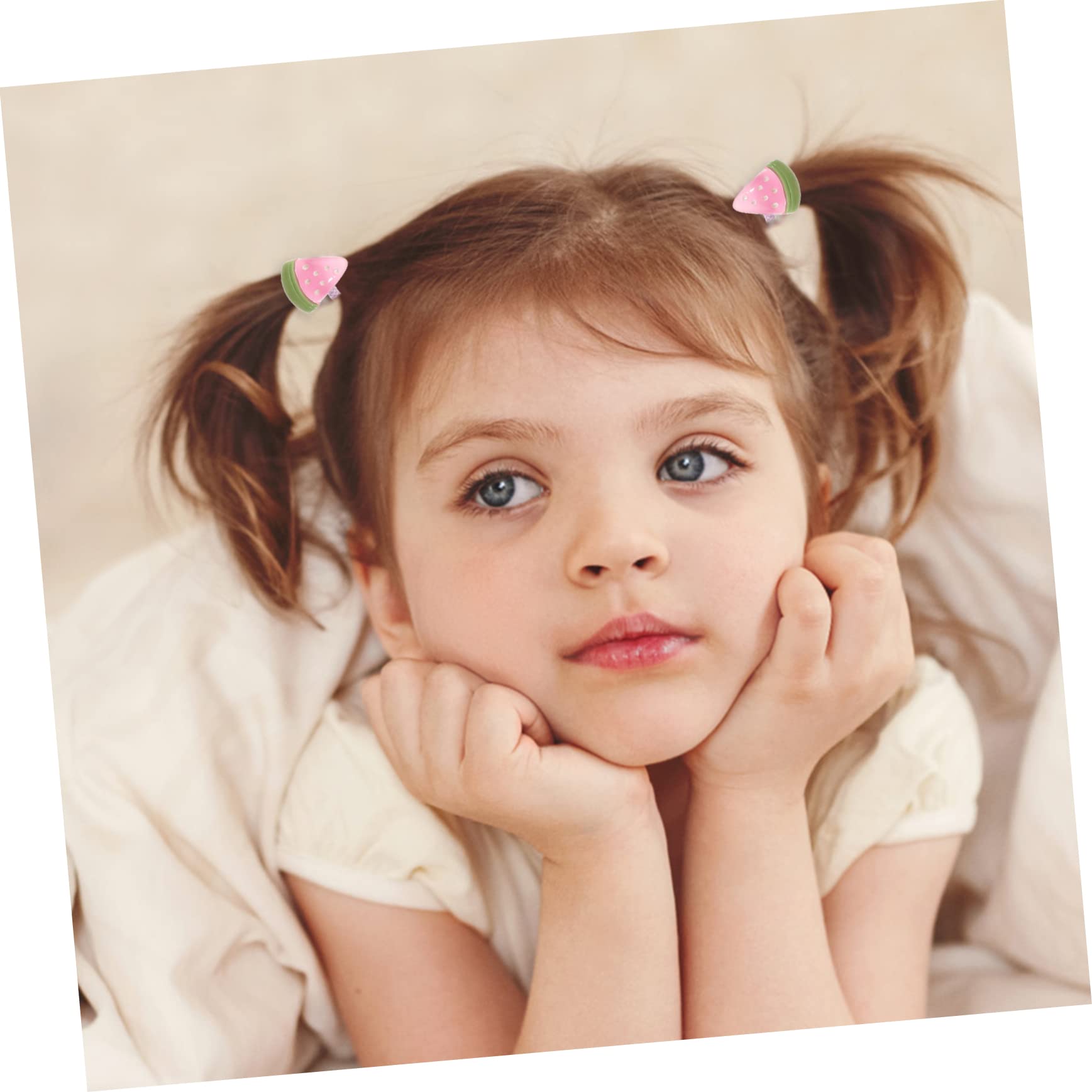 minkissy 50piezas Elásticos De Pelo Para Niñas De Accesorios De Cabello Formas De Frutas Coloridas Para Fiestas y Uso Diario Resistente y Atractivo