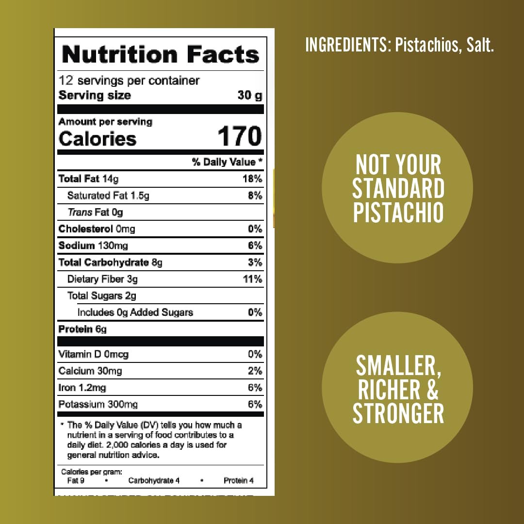 Germack® - Turkish Pistachio Nuts - In-Shell - Roasted & Salted (24oz Jar)