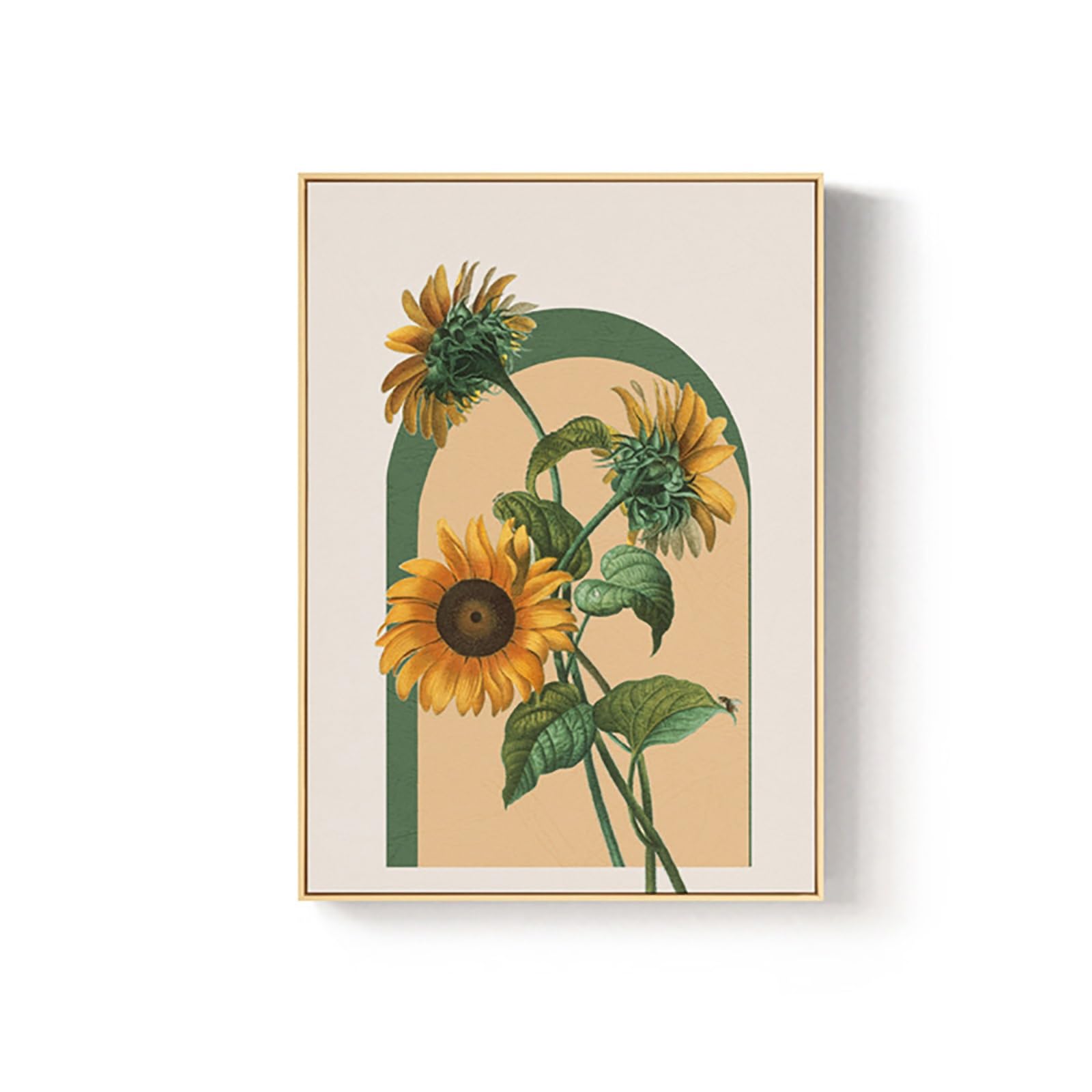 Décoration moderne naturelle de prestige peinture abstraite fleur toile