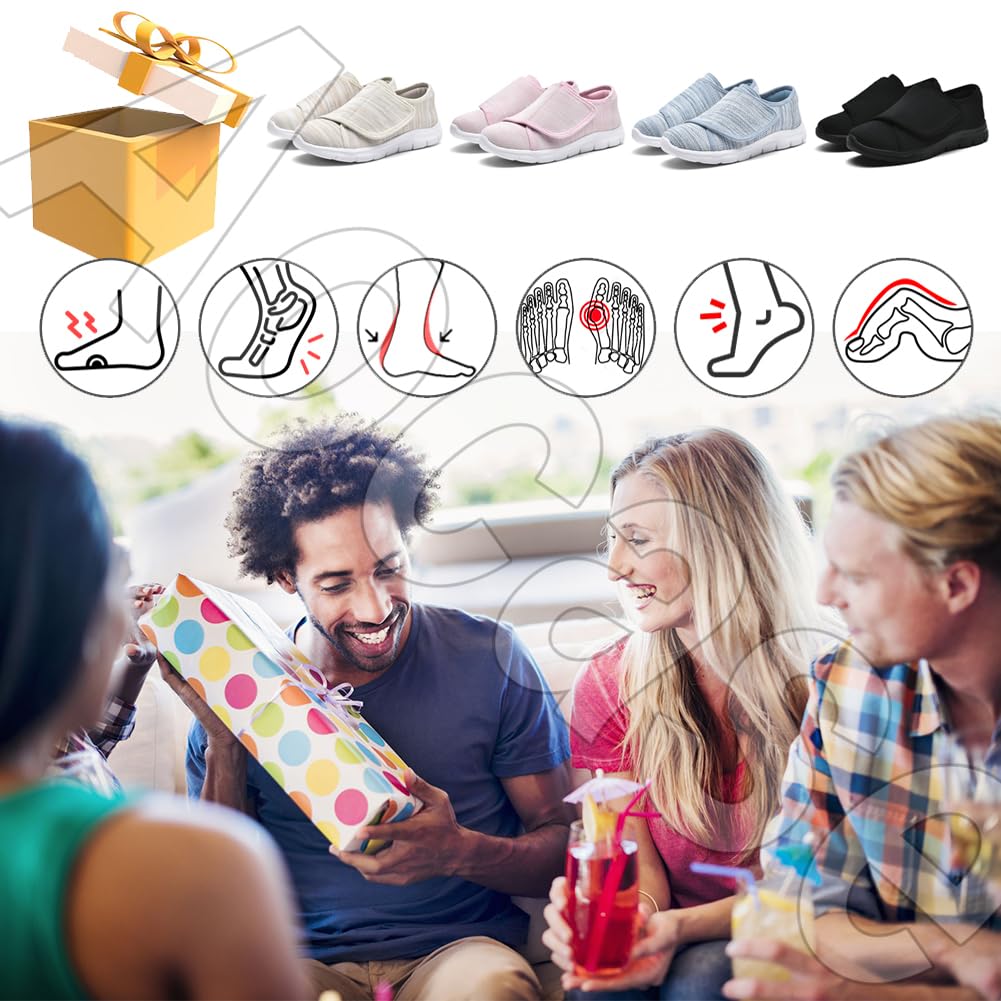 Zapatos ortopédicos para Mujer Zapatillas de Casa Hombre Verano Primavera Zapatos Cómodas Rejilla Cuña Punta Cerrada Multicolor Suela Caucho Fabricado en España,Azul,39/245mm