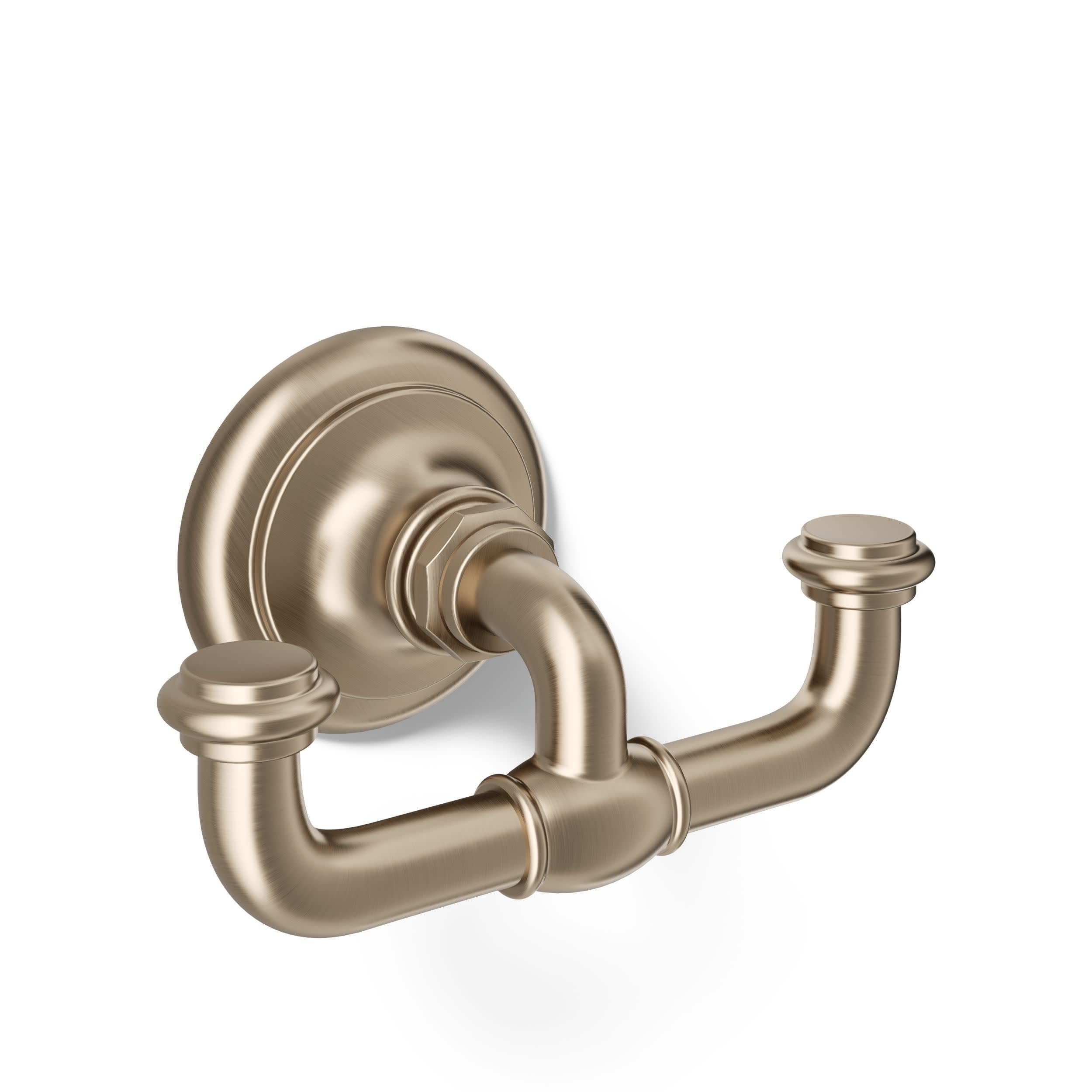 Kohler 72572-BV Artifacts® Double Robe Hook, Vibrant Brushed