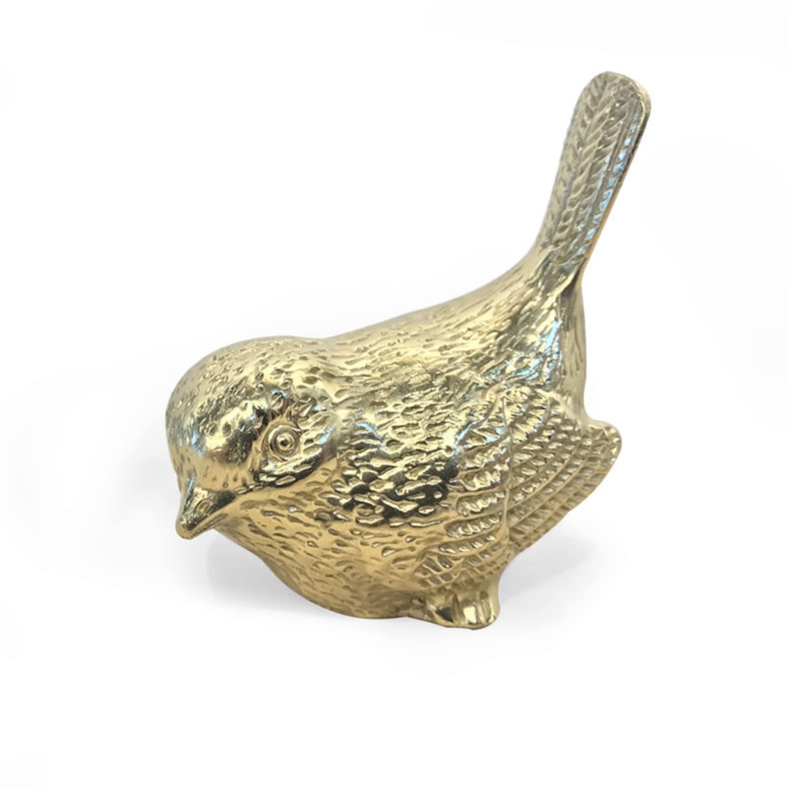 NGDFGR Brass Animals Sparrow Figurines,Copper Lovely Bird Statue Sculpture Crafts Collection Home Desktop Sand Table Bookshelf Decor Accessories Study Paperweight