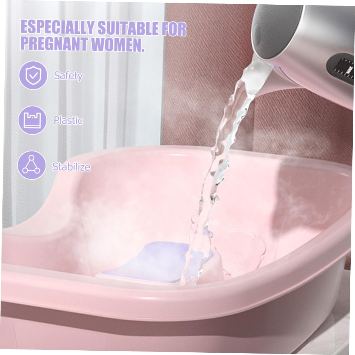 Healifty Portable Shampoo Basin for Bedridden Hair Washing Tray for Elderly Pregnant Women and Comfortable Easy to Use Water-blocking Design