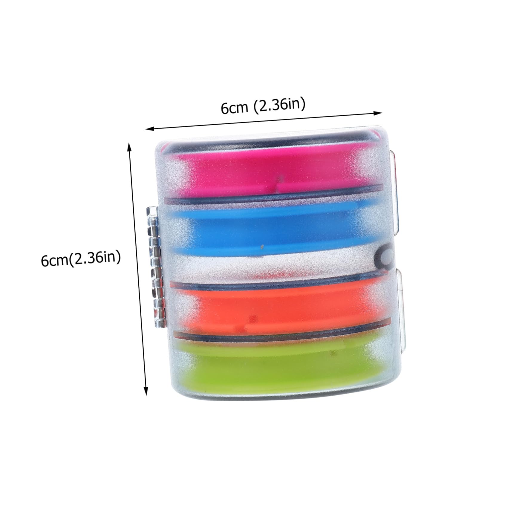 WHAMVOX Rainbow Fishing Line Winder Box Portable Spool Storage for Angling Gear Shock Resistant Tackle Organizer with Bobbins Lightweight and Design