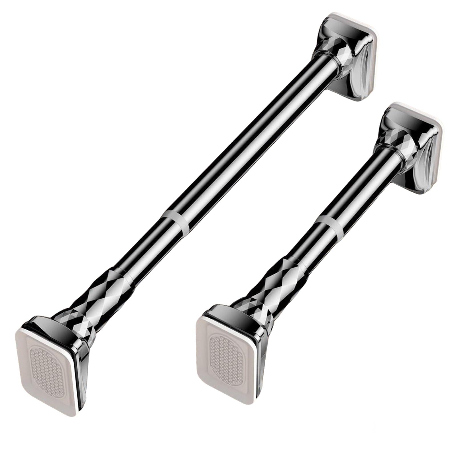 GLDYTVF Adjustable Stainless Steel Shower Curtain Pole No Drill Tension Rod (Φ33mm 160-250cm) for Bedroom & Living Room - Durable Stylish Easy Install