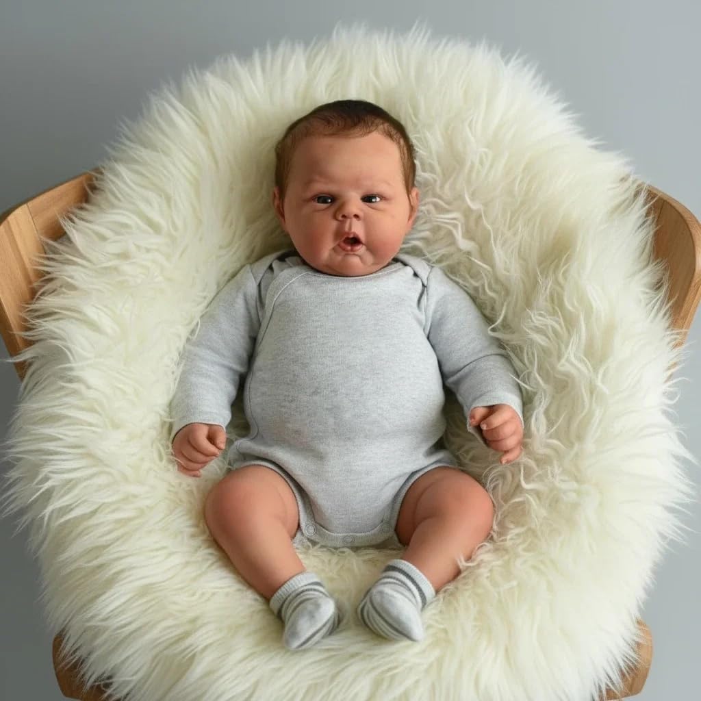 Angelbaby Realistic Baby Dolls Reborn Toddler Boy Doll 20 Inch Soft Silicone Big Newborn Babies with Weighted Cloth Body Eyes Open Real Life Like Looking Baby Dolls with Accessories Toys