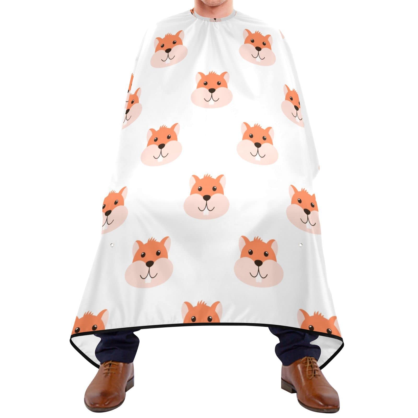 Capa De Peluquería 140x168cm, Lindos Hamsters Bata Peluqueria Unisex Personalizada Duradero Capa De Barbero Profesional, Para El Cabello, Peinados