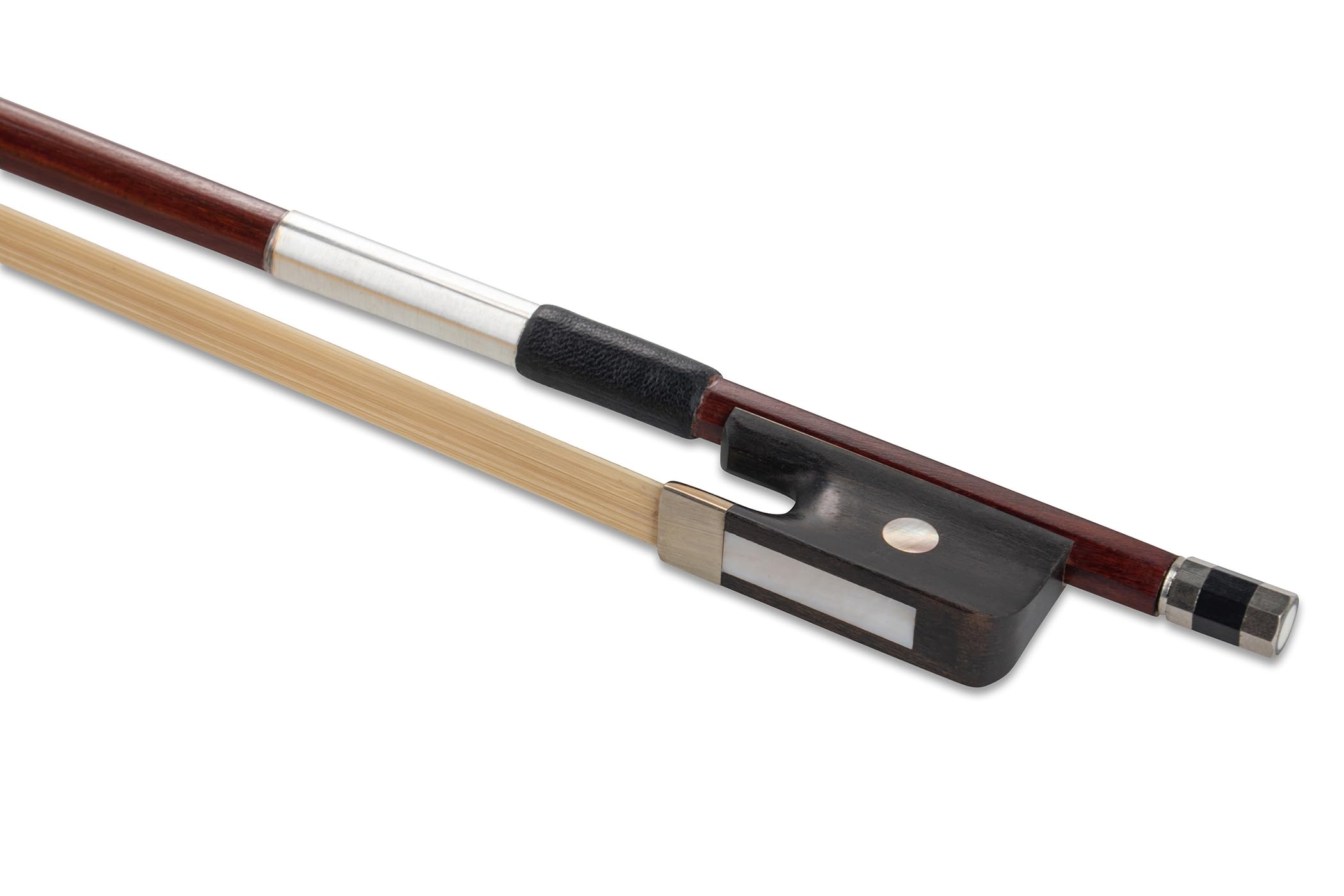 GEWA Pure Viola Bow 3/4 - Natural Hair - Round Stick - Hardwood Frog, brown - Image 2