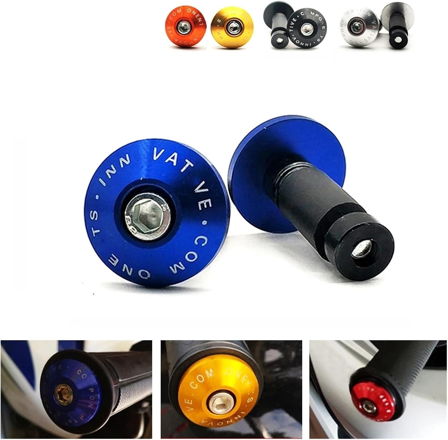 Motorcycle Handlebar End Plug For YA&MAHA V FZR400 RR/RRSP XMAX 300 IRON MAX Universal Motorcycle Bar End Handlebar Grip Plug Cap