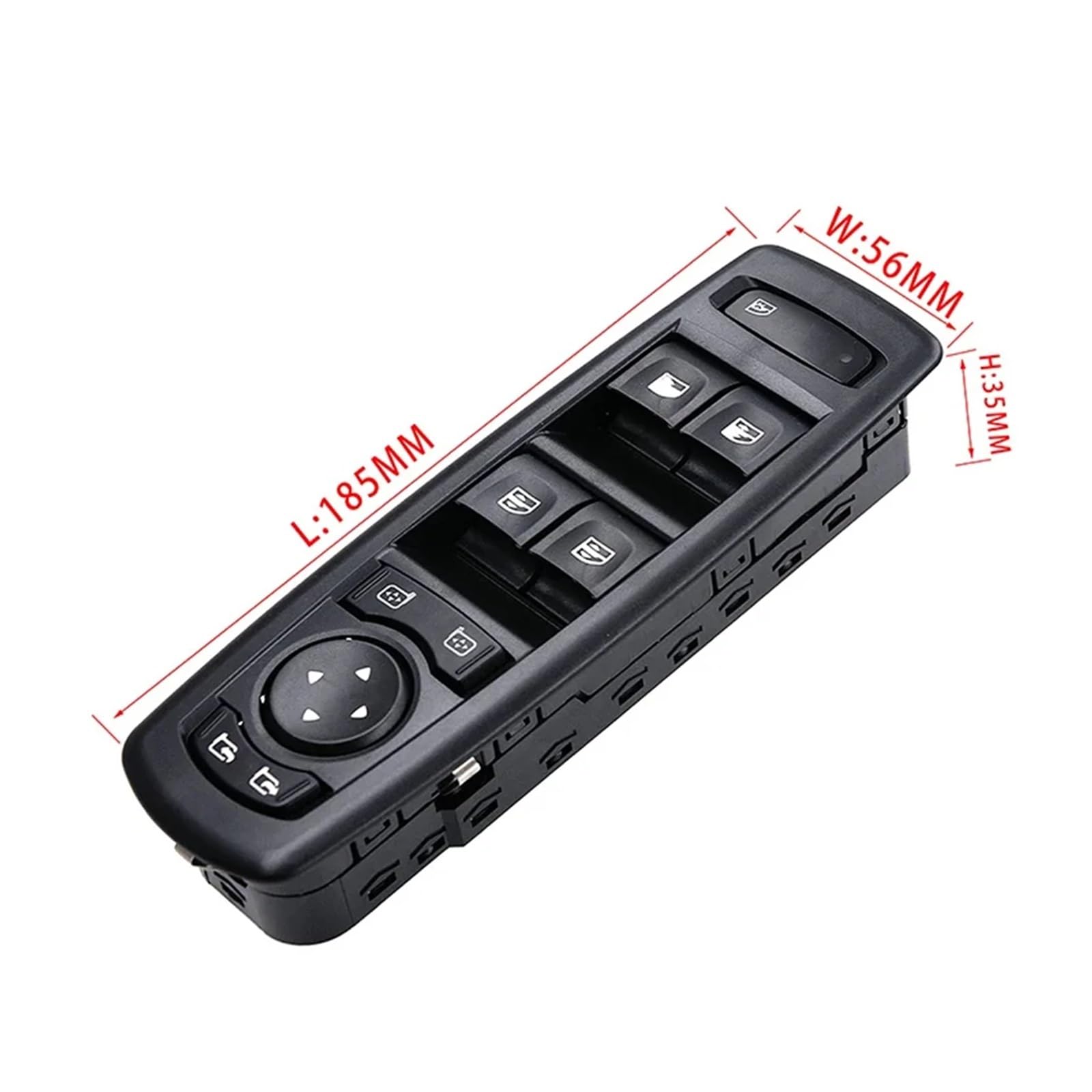 HYFJM 254000015R 25400-0015R Lewy przełącznik szyby elektrycznej kierowcy kompatybilny z akcesoriami samochodowymi Renault Fluence Megane 3 Laguna 3 2008-2016