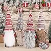 4 Pcs Christmas Gnome Wine Bottle Cover Topper Handmade Tomte Swedish Gnomes Wine Bottle Toppers Santa Wine Bottle Cover for Holiday Home Christmas Table Decoration Gift