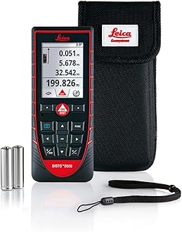 Leica Geosystems TM D510 The Laser Distance Meter for Outdoor Measurement (Red and Black)