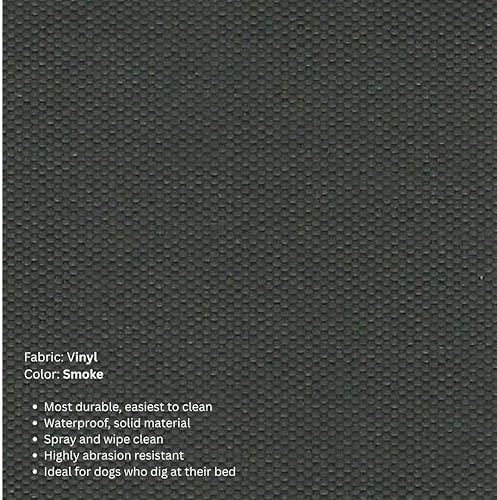 Miniatura 2 de Cama para perro Kuranda, a prueba de mordidas, de aluminio (plata), 40 onzas, vinilo sólido, Humo