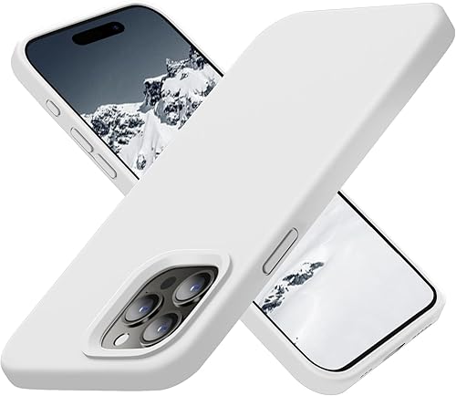 Cordking Funda diseñada para iPhone 15 Pro, funda de silicona ultra delgada, a prueba de golpes, con forro de microfibra suave antiarañazos, 6.1