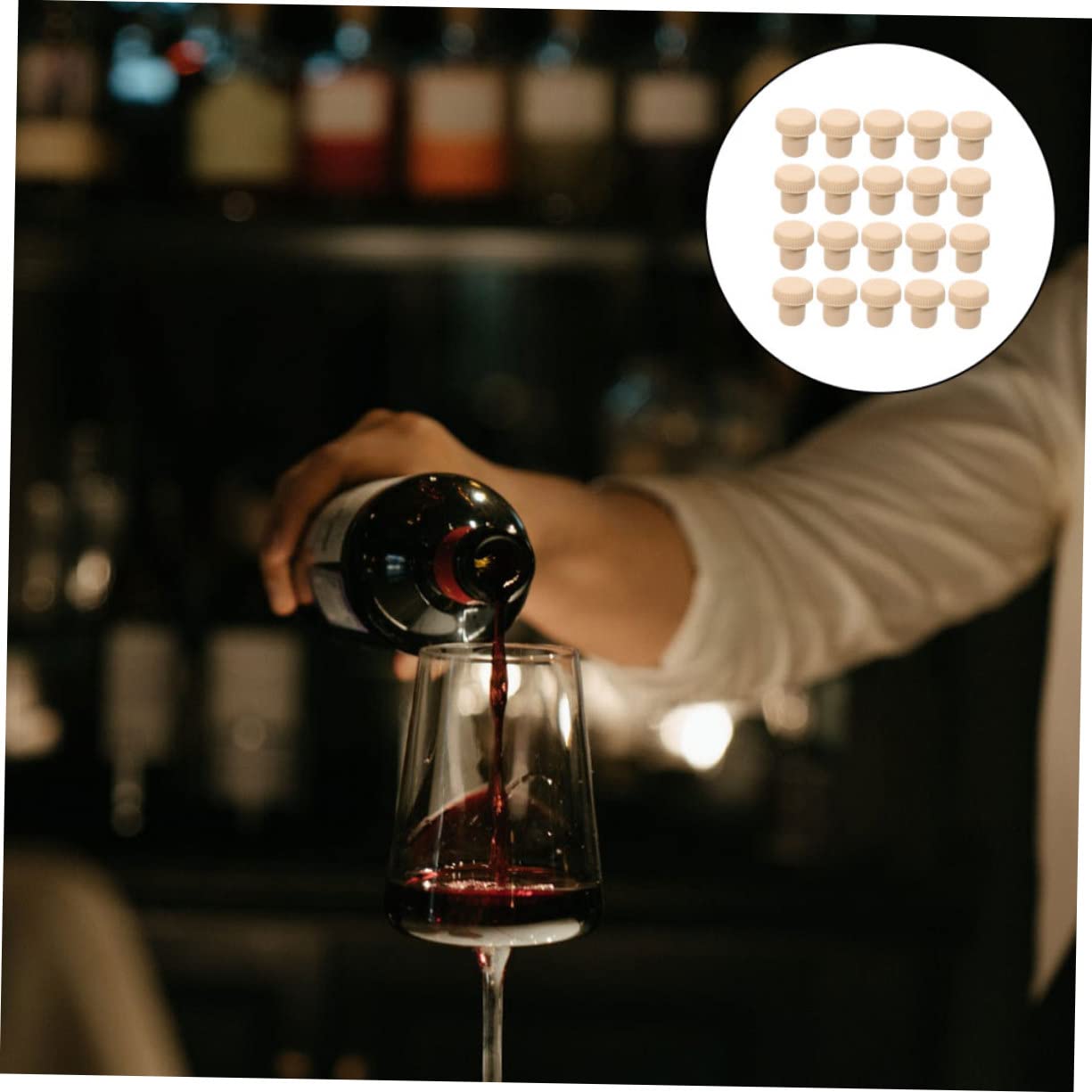 Cabilock 60 Piezas Corcho Tapón De Botella De Bebida Envasadora Al Vacio para Sous Vide Divertido Taponadora De Botellas De Cerveza Enchufar Tapón De Polímero Vino