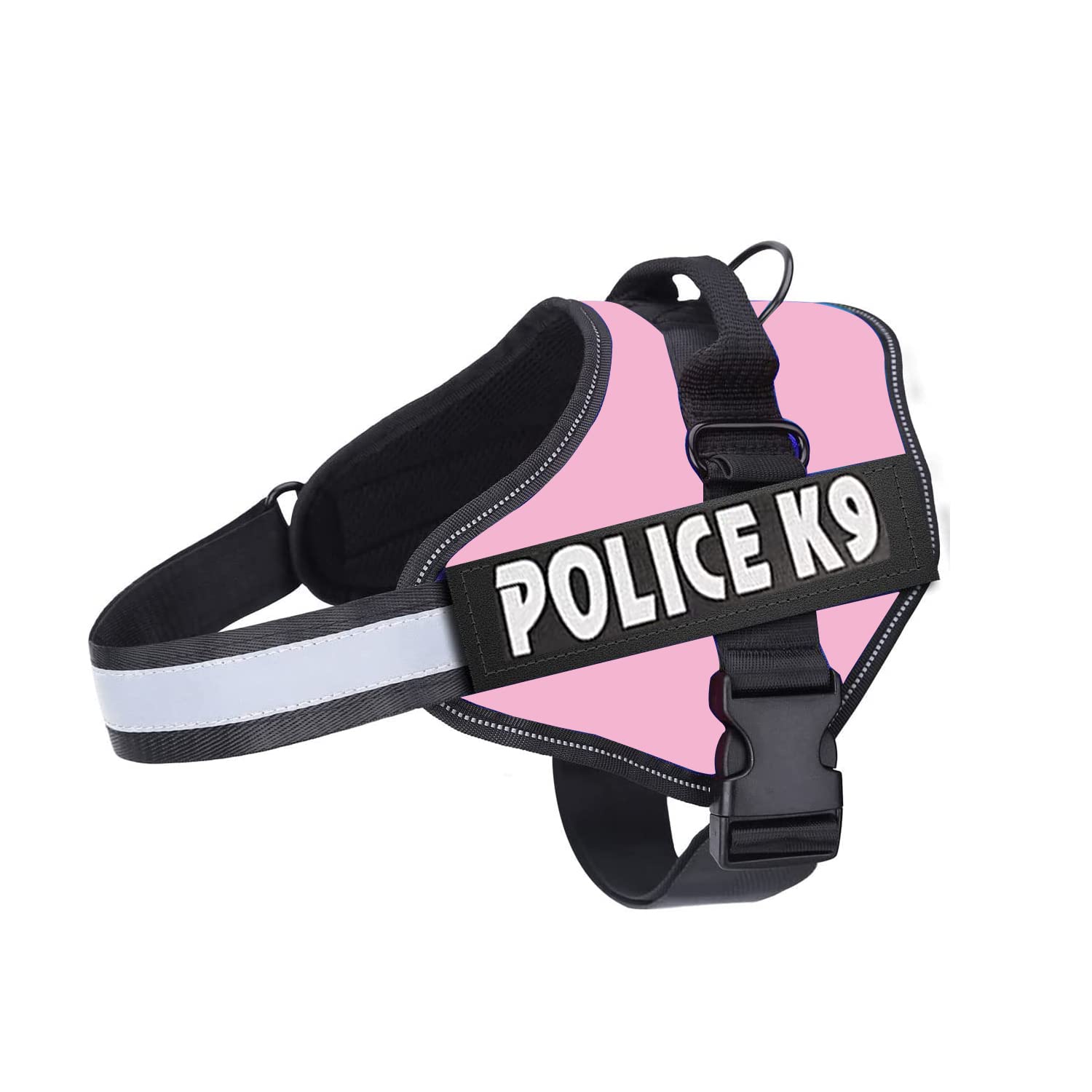 Emily Pets Police-K9 Dog Harness,No Pull Harness for Dogs,Breathable and Easy Control,Easy Walking Training for Dog,Dog Training No Escape Adjustable Reflective Vest(XXL,Pink) (B09S11GW2G) Amazon Price History, Amazon Price Tracker