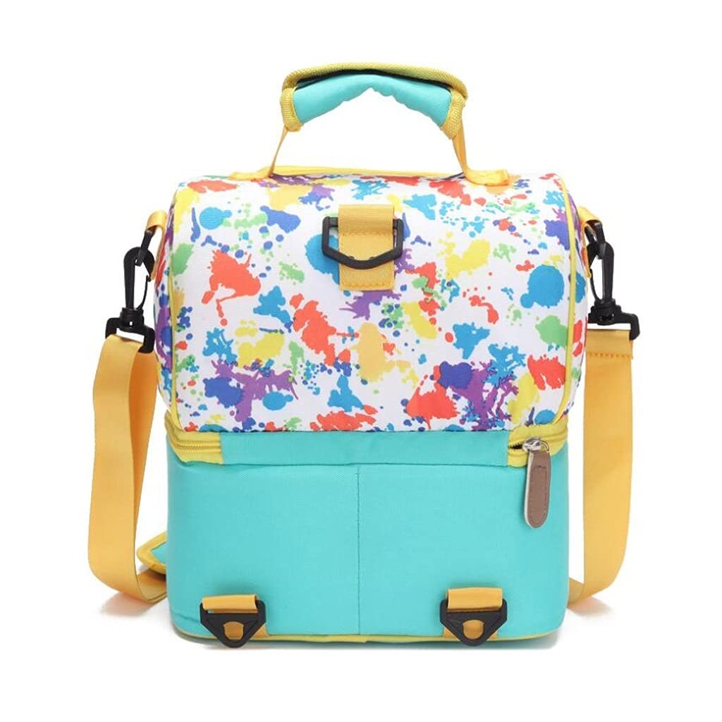 borsa da picnic Auto Picnic Bag Double-Loay Isolamento termico Isolante Picnic Zaino Portatile Pranzo Borsa Adatto all'aperto Camping Office Office Escursioni Cesto portaoggetti da esterno per famigli