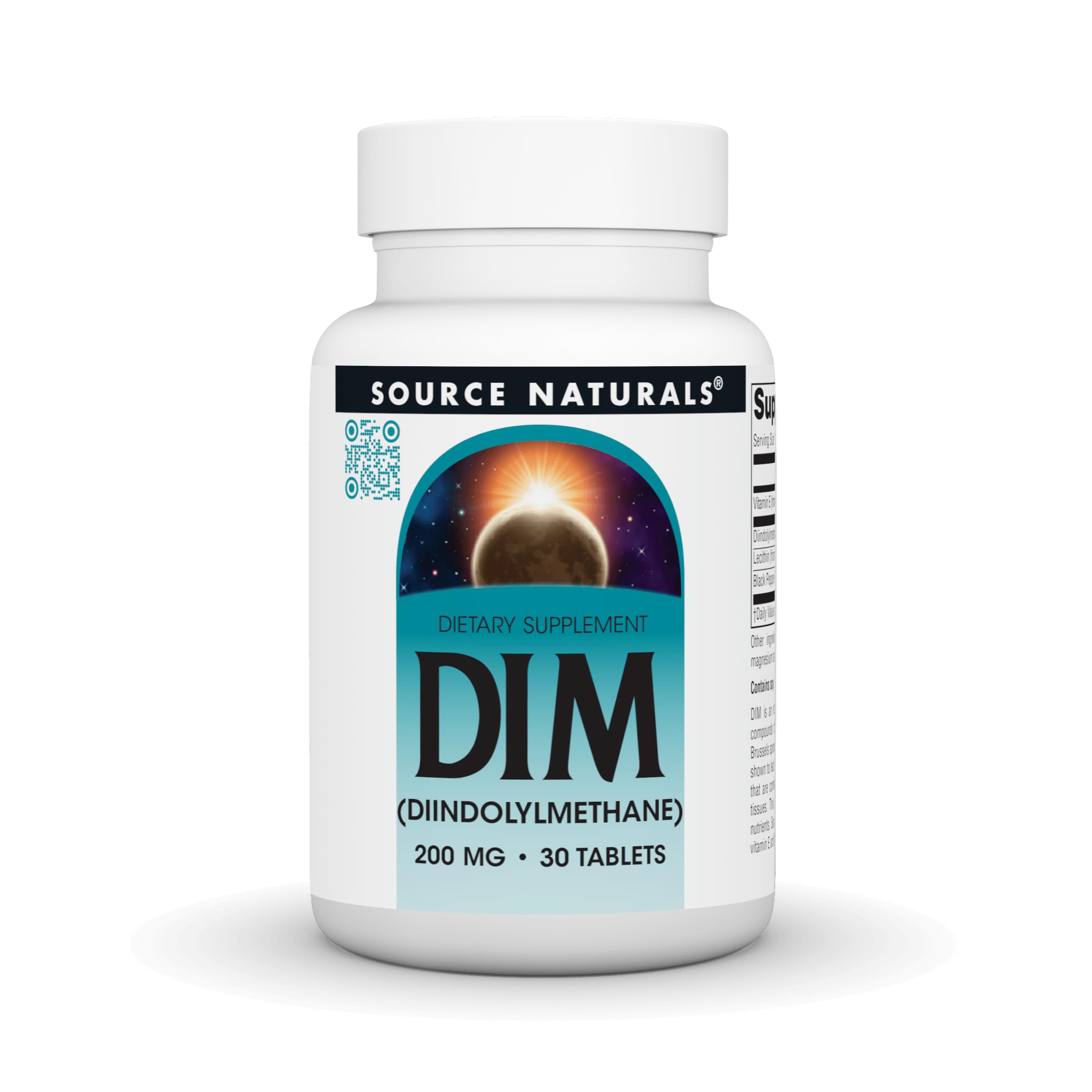 Source Naturals, DIM, 200mg - 30 Vegetarian Tablets
