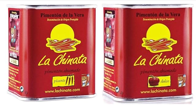 Papryka przydymiona słodka i gorąca 2 x 70 g puszki D.O.P. - La Chinata Pimenton - The Very Best