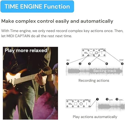 Miniatura 4 de Paint Audio MIDI Captain Foot Controller Multi-Efectos Teclados Sintetizador USB-MIDI software musical Bias con función Time Engine Compatible con