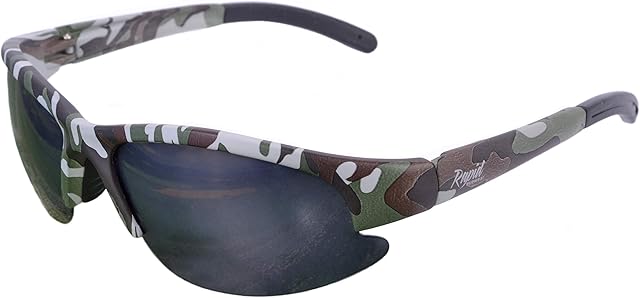 Rapid Eyewear Camo Solo POLARIZED ARMY CAMOUFLAGE Fishing, Hunting and Shooting SPORTS SUNGLASSES. For Men & Women. UV400 Impact Resistant Anti Glare Lenses