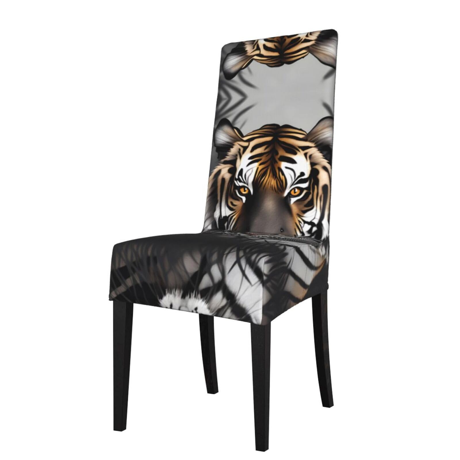 YYHHAOFA Tiger at rest Prints Protection Cover for Dining Chair - Stretch Slipcovers, Easy Refresh for Your Dining Room & Event Decor