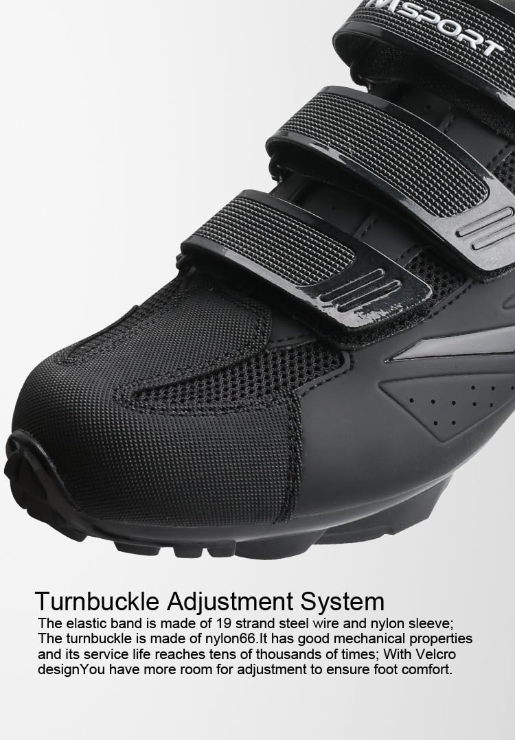 Scarpe MTB Mountain Bike Uomo/Donna Scarpe Spinning Traspiranti, Antiscivolo e Compatibili con Pedali SPD