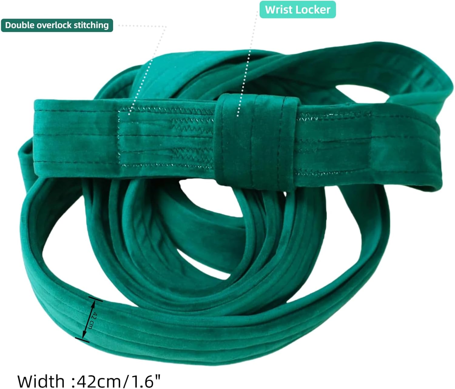 F.Life Aerial loop 3.2ft Velvet Covers with Carabiners, Wrist Lockers,swivel, and Carrying Bag, 660lbs Weight Capacity, SGS Certified，Acrobtic Circus Props