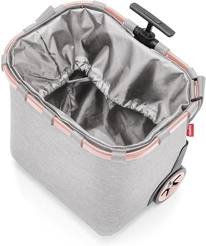 Miniatura 2 de reisenthel Carrycruiser Twist Sky Rose - Carrito de compras portátil con marco de aluminio resistente, correa para el hombro y bolsa interior de