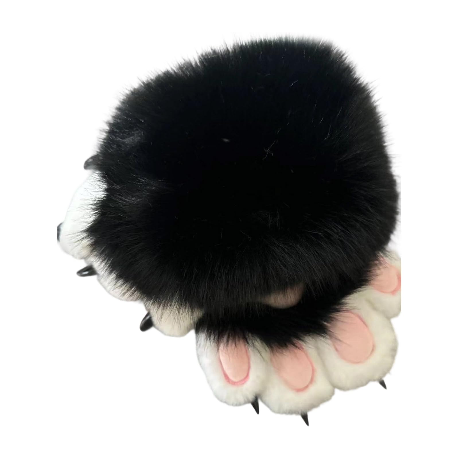 Vdaxvme Cat Paw Gloves with Claw Animal Paws Glove Therians Paw Fursuit Halloween Cosplay Costume Accessory Therian Equipment Halloween Cosplay Costume Accessory, a, One Size