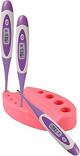 DailyU Silicone Table Stand Mount Holder for Purple Safety Baby Digital Thermometer(Stand ONLY)