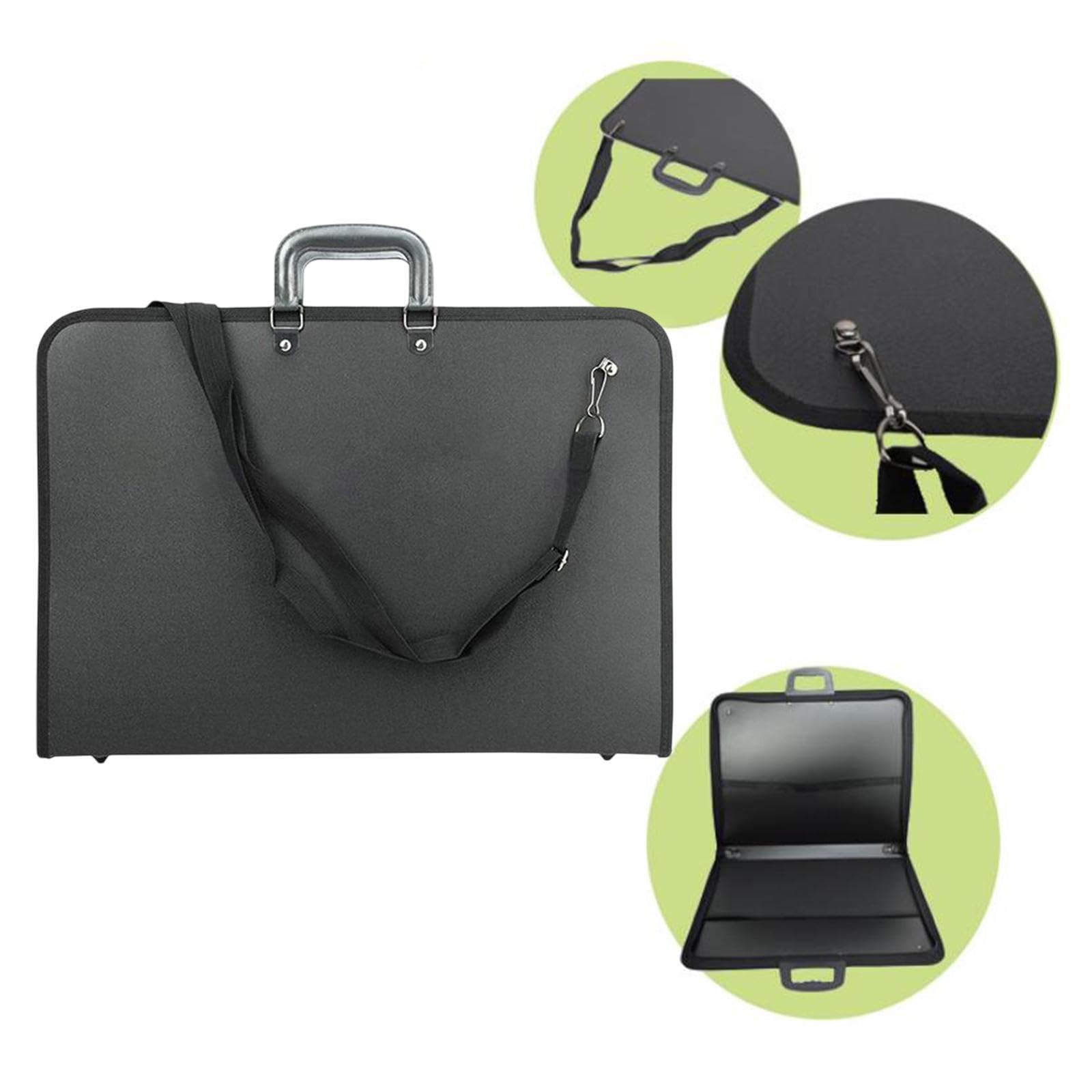 Fancyes Art Portfolio Bag Portfolio Tote Bag Portable Multipurpose Organizer Carrying Storage Case Drawing Board Bag for Outdoor