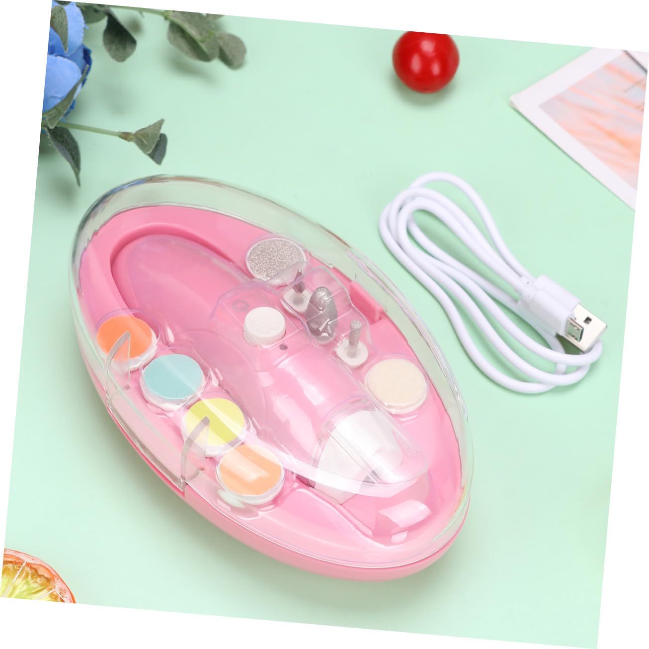 UPKOCH 1 Juego Cortaúñas Para Bebé Cuidado De Las Uñas Bebe Equipo De Bebé Traje Infantil Cortauñas Para El Cuidado De Las Uñas Eliminación De Las Interferencias Rosa Recién Nacido Clavo