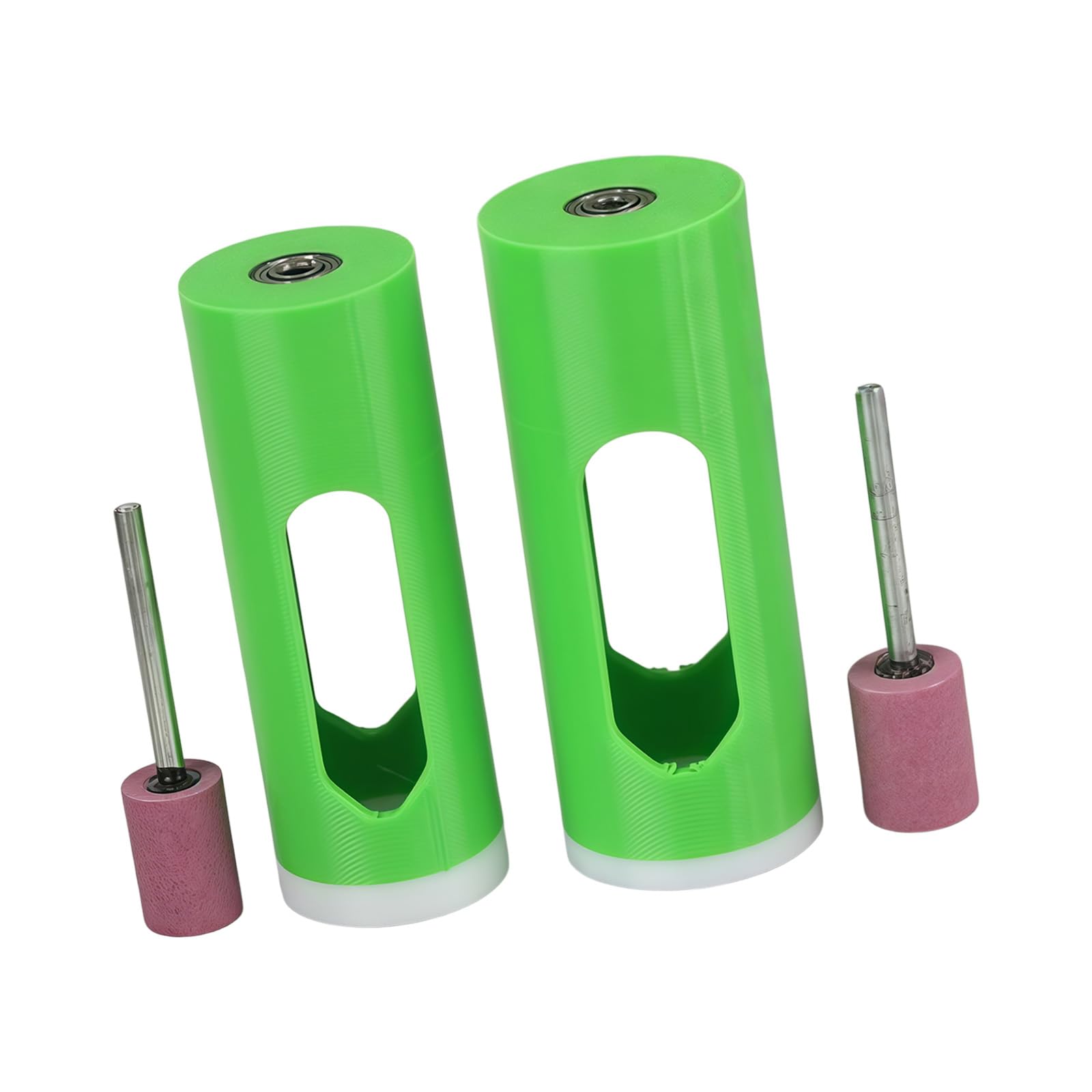 Efficiency Battery Holder and Grinding Tool with Double Grinding Head for 18650 21700 DIYer Projects Battery Holder
