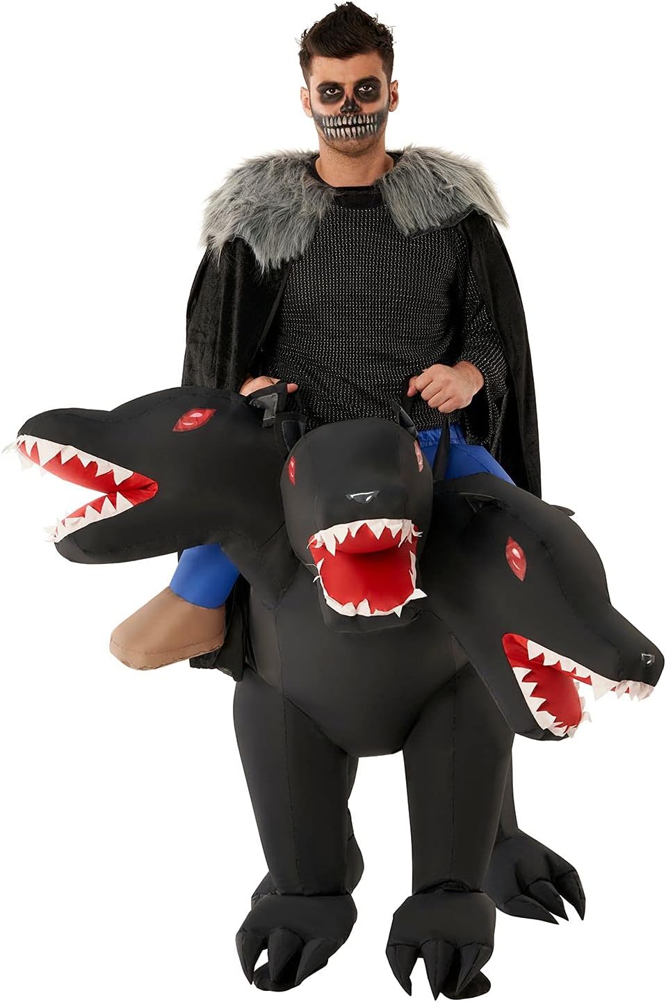 Morph Three Headed Dog Costume, Ride On Dog Costumes Adults, Inflatable Costumes Adult, Halloween Costumes for Adults - Image 2