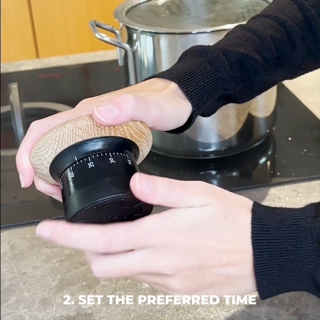 Eva Solo エバソロ Nordic Kitchen タイマー Black Nordic Kitchen timer from Eva Solo - NordicNest.com