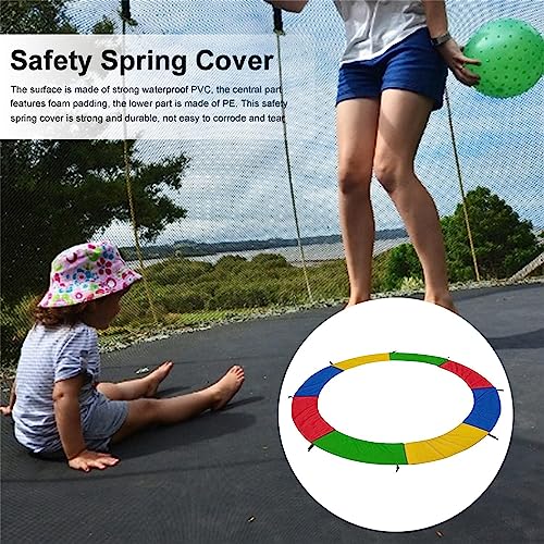 Almohadilla de seguridad trampolín ELzEy de PVC impermeable para modelos redondos de 8 pies 5