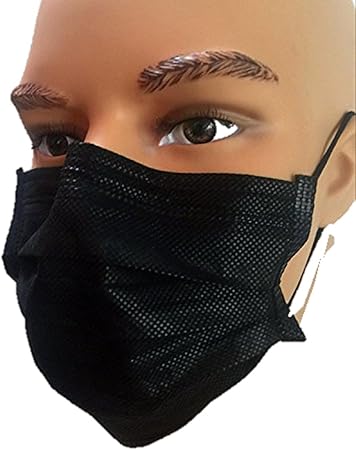 Amazon Co Jp 黒マスク 50枚 個別包装 使い捨て 男女兼用 韓国 ブラック 通勤 通学 黒 50枚 ドラッグストア