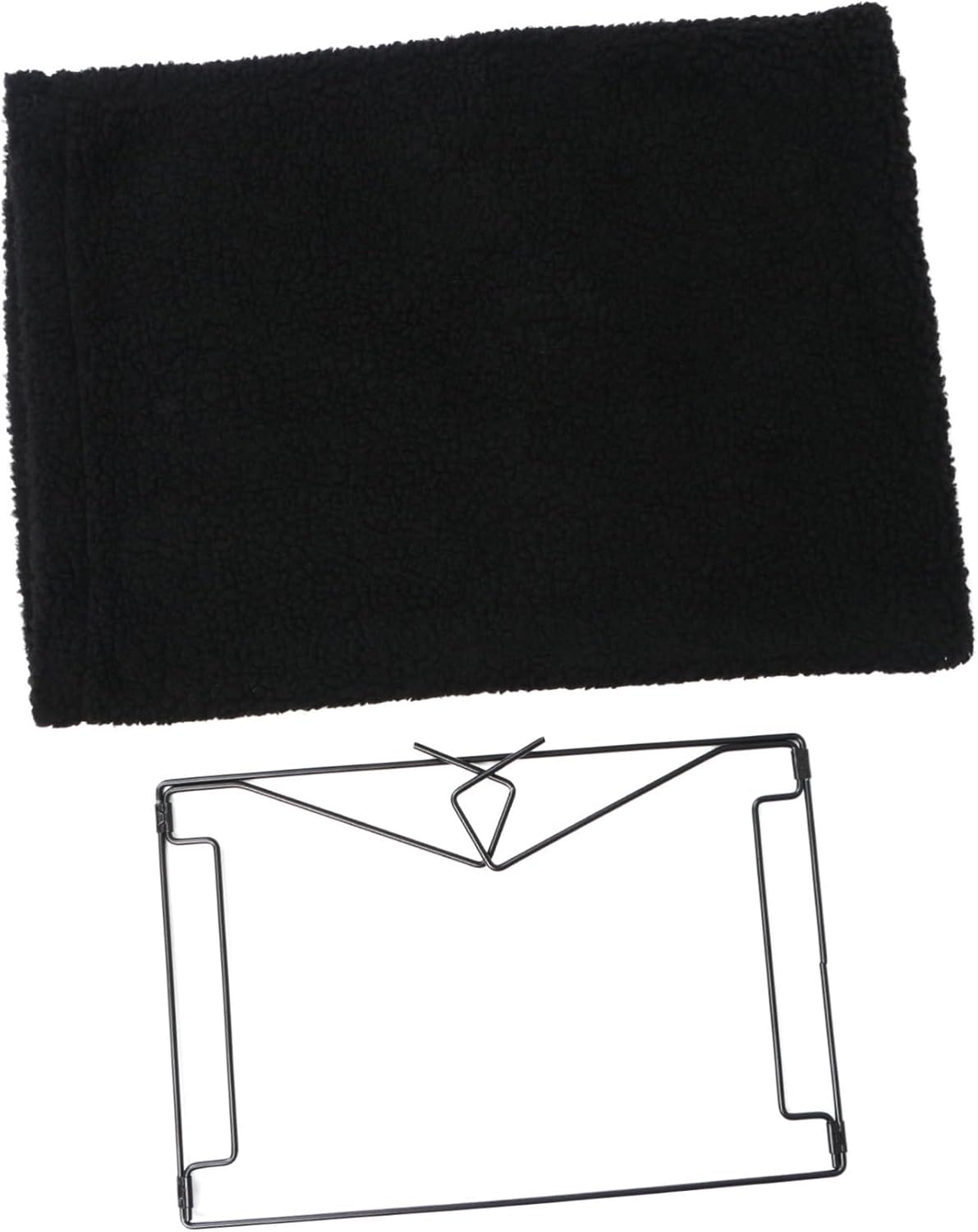 WOONEKY Pp Linen Cat Window Bed Vampire Cape for Cat Pet Warm House Black Polyester