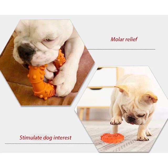 Foto 4 de 5 de SENSEN Juguetes para Perros para masticadores agresivos Juguete para Masticar Perros Goma Natural Duradera…