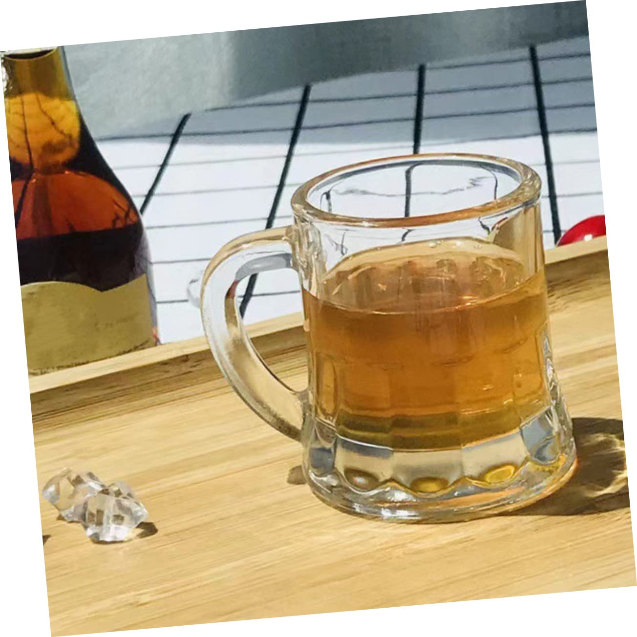 Cabilock 3 Juegos Copas De Vino Pequeñas Vasos De Con Tapas Martini Brandy Copas De Margarita Sin Tallo Tazas De Tirador Vasos De Whisky Copa Aislada Cóctel Bar Vidrio 4 Uds * 3