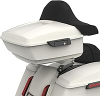 Vista 73 de Moto Onfire Harley Tour Pack King Tour Pack Accesorios Respaldo Pad Fit para Harley Touring 1997+ (Manchado Rojo (Brillante))