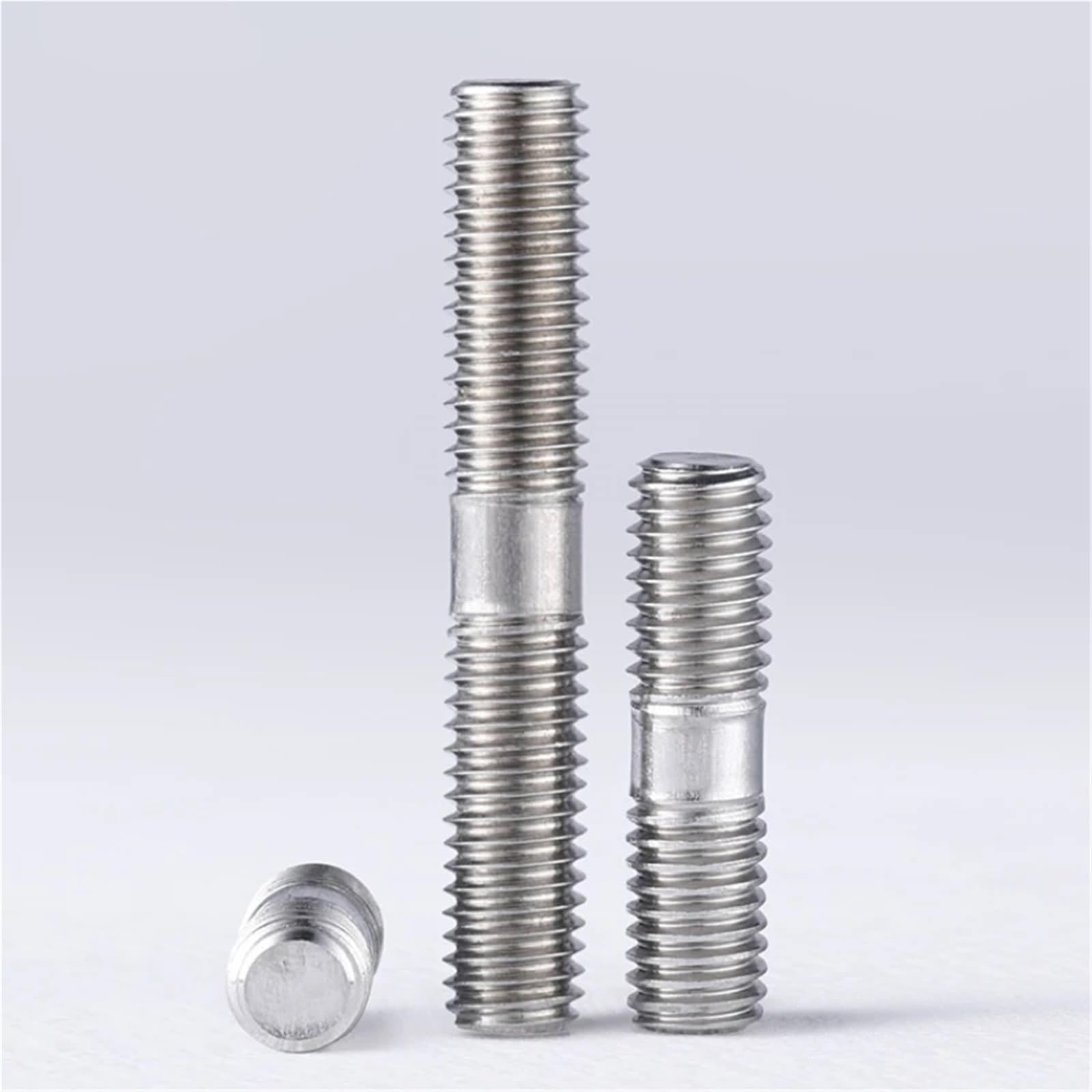 Gewindestange Gewindestange 304 Edelstahl Doppelendschrauben Stehbolzen Zahnstocher Doppelkopfstange(M16-1PCS,150mm)