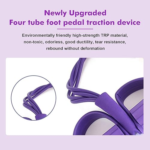 Miniatura 2 de Pedal Resistance Band with Handle, Stirrup Puller for Exercise,2025 New Sit up Leg Stretch Rope Exercise Bands with Handles for Women Men