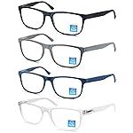 OLOMEE Reading Glasses Men Blue Light Blocking Large Oversized Wide Readers +0.75 Matte Square Cheaters W/Big Head/Large Face