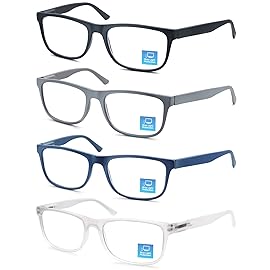 OLOMEE Reading Glasses Men Blue Light Blocking Large Oversized Wide Readers +2.75 Matte Square Cheaters W/Big Head/Large Face