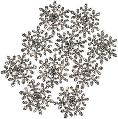 The Buckle Boutique Rhinestone Snowflake Ribbon Slide Buckle